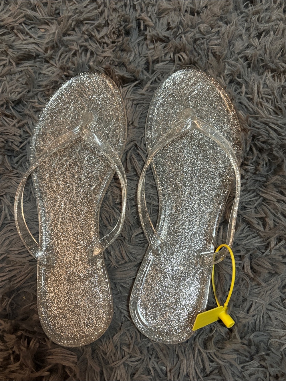 OMGard glitter jelly flip flops, new with tag, EU 41 / Women’s 10